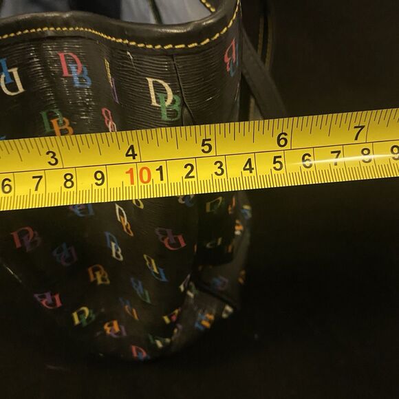 Dooney & Bourke Y2K Multicolor Shiny It DB Logo Shopper Tote Handbag - Picture 10 of 10